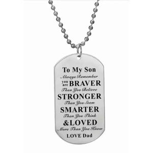 To my Son Love DAD NECKLACE